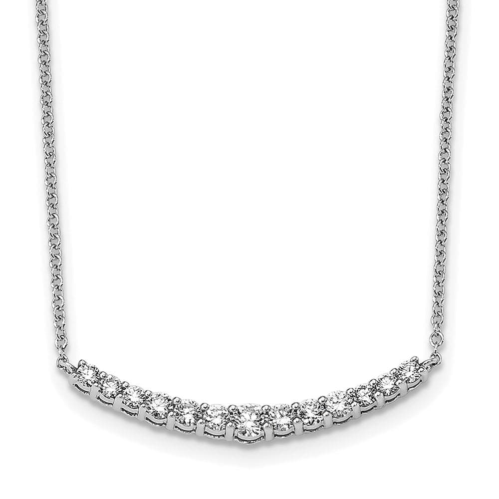 14K White Gold True Origin Lab Grown Diamond Pendant with Chain, .50ctw