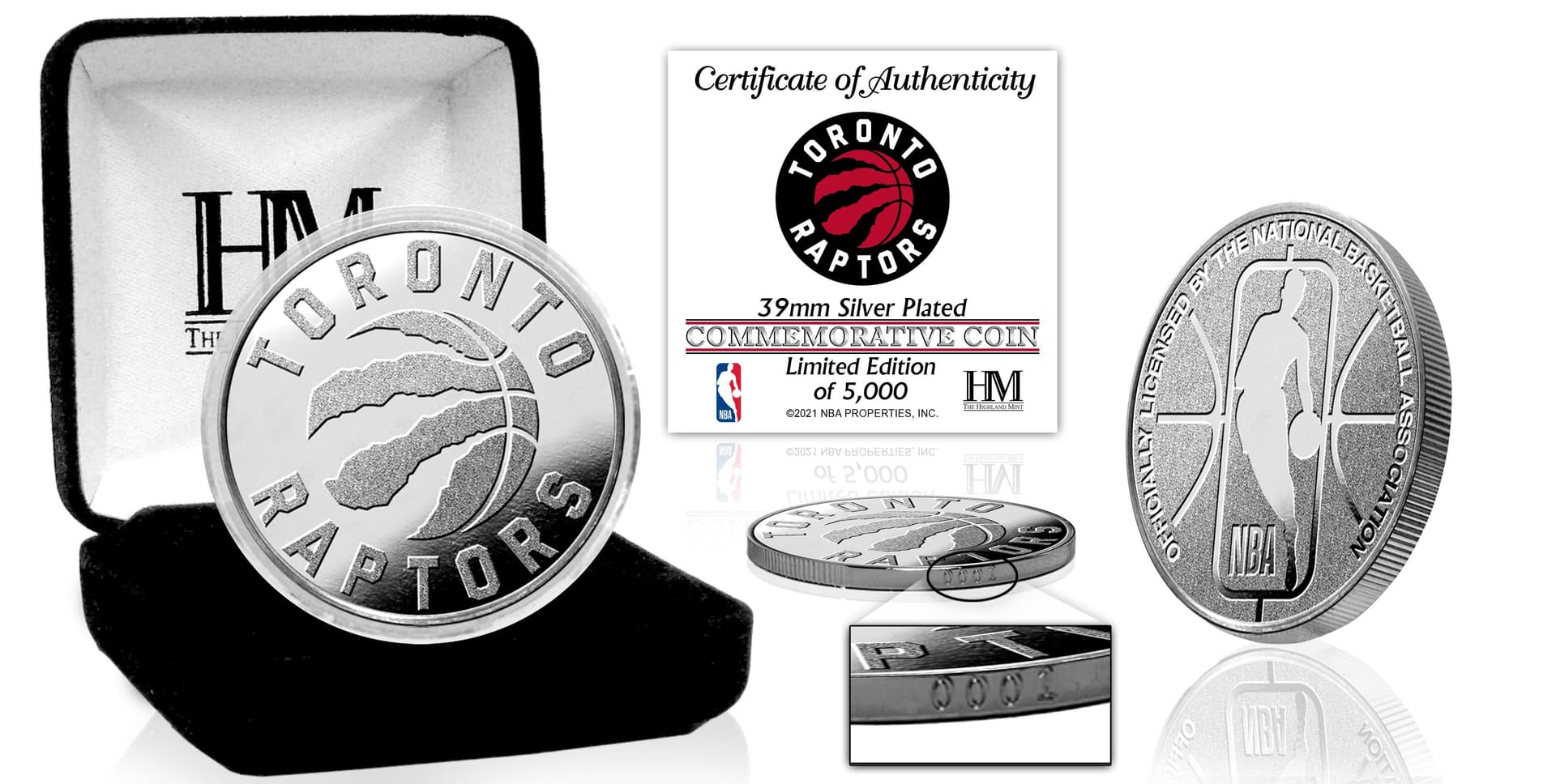 Toronto Raptors Silver Coin