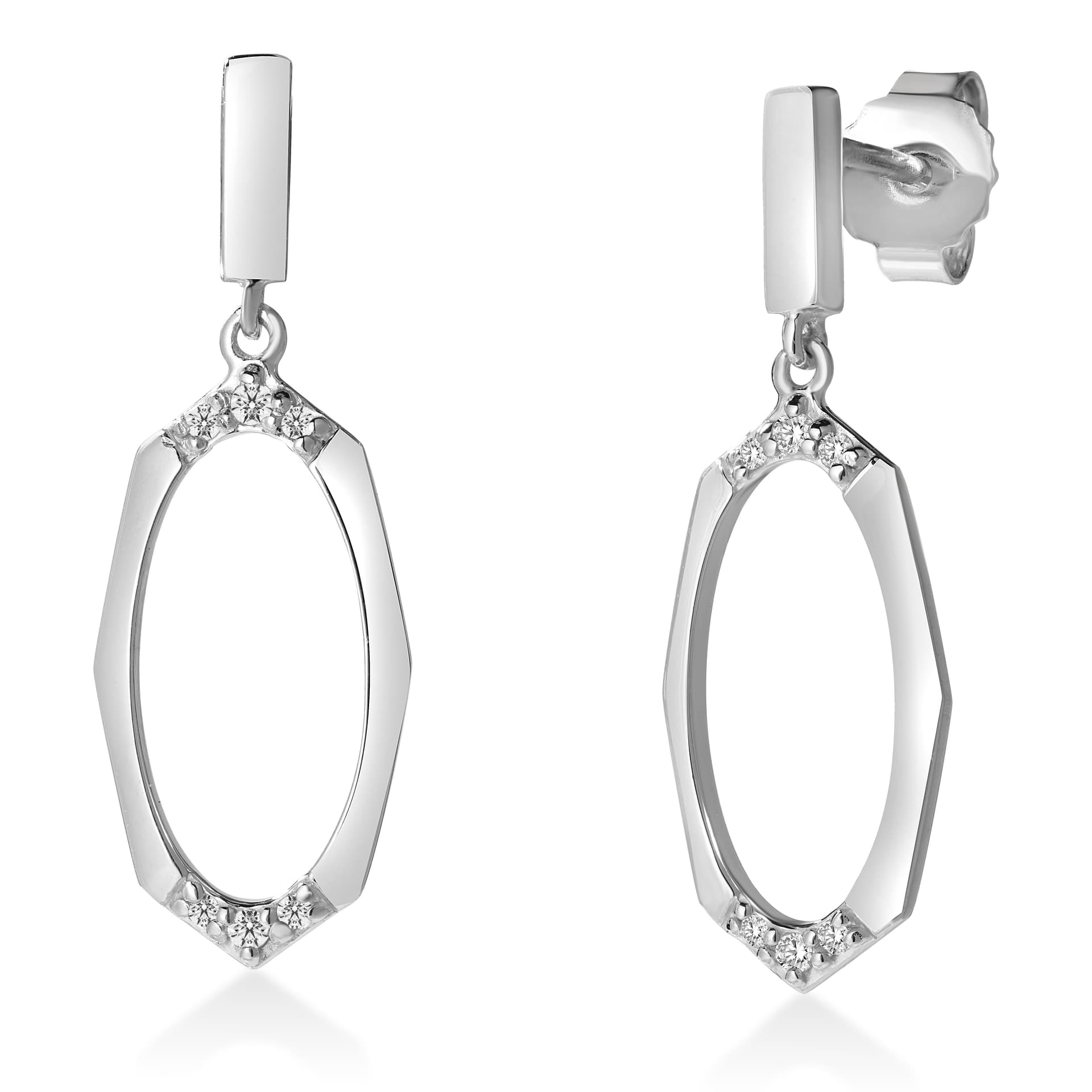 White Topaz Earrings