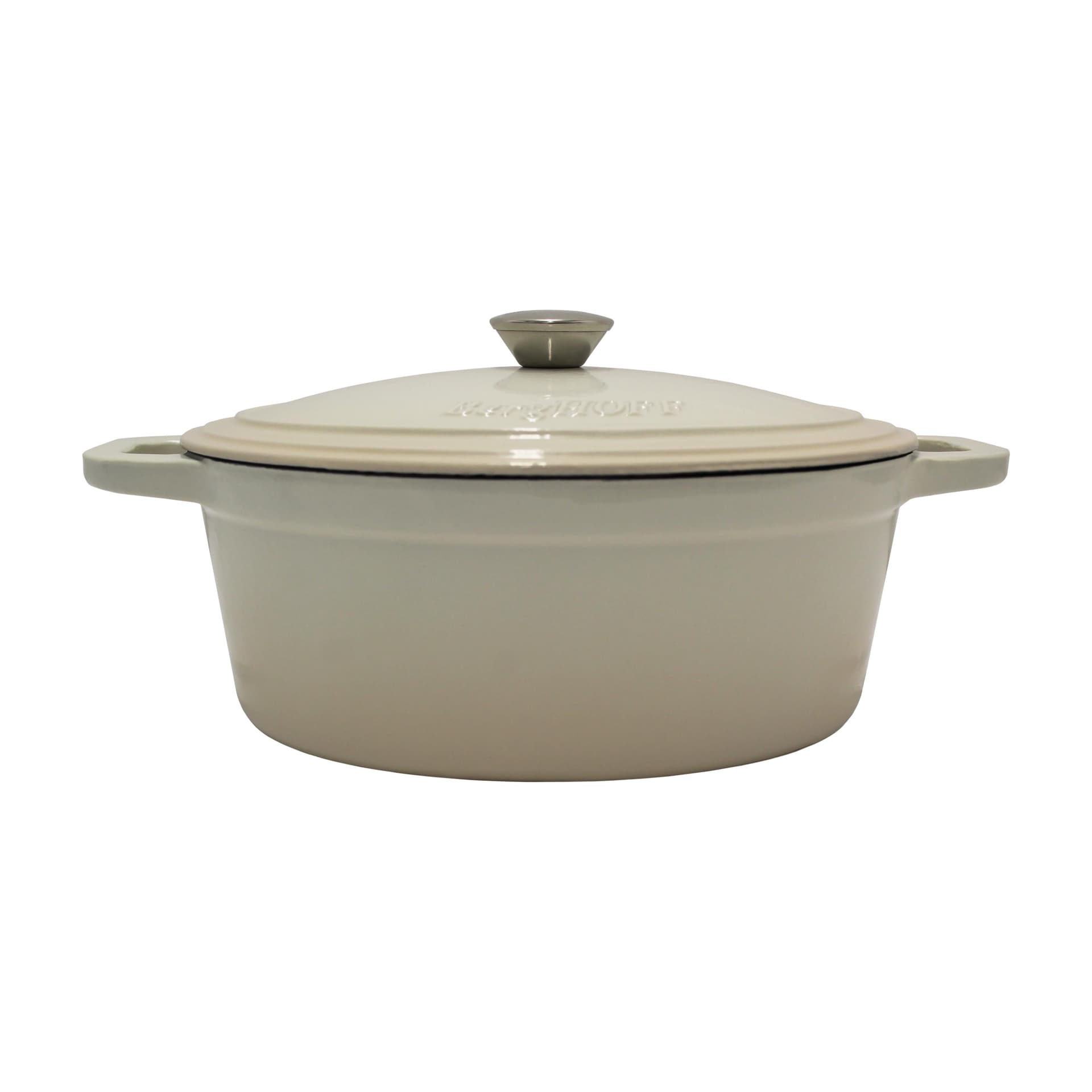 Neo 5qt Cast Iron Oval Cov Dutch Oven, Meringue
