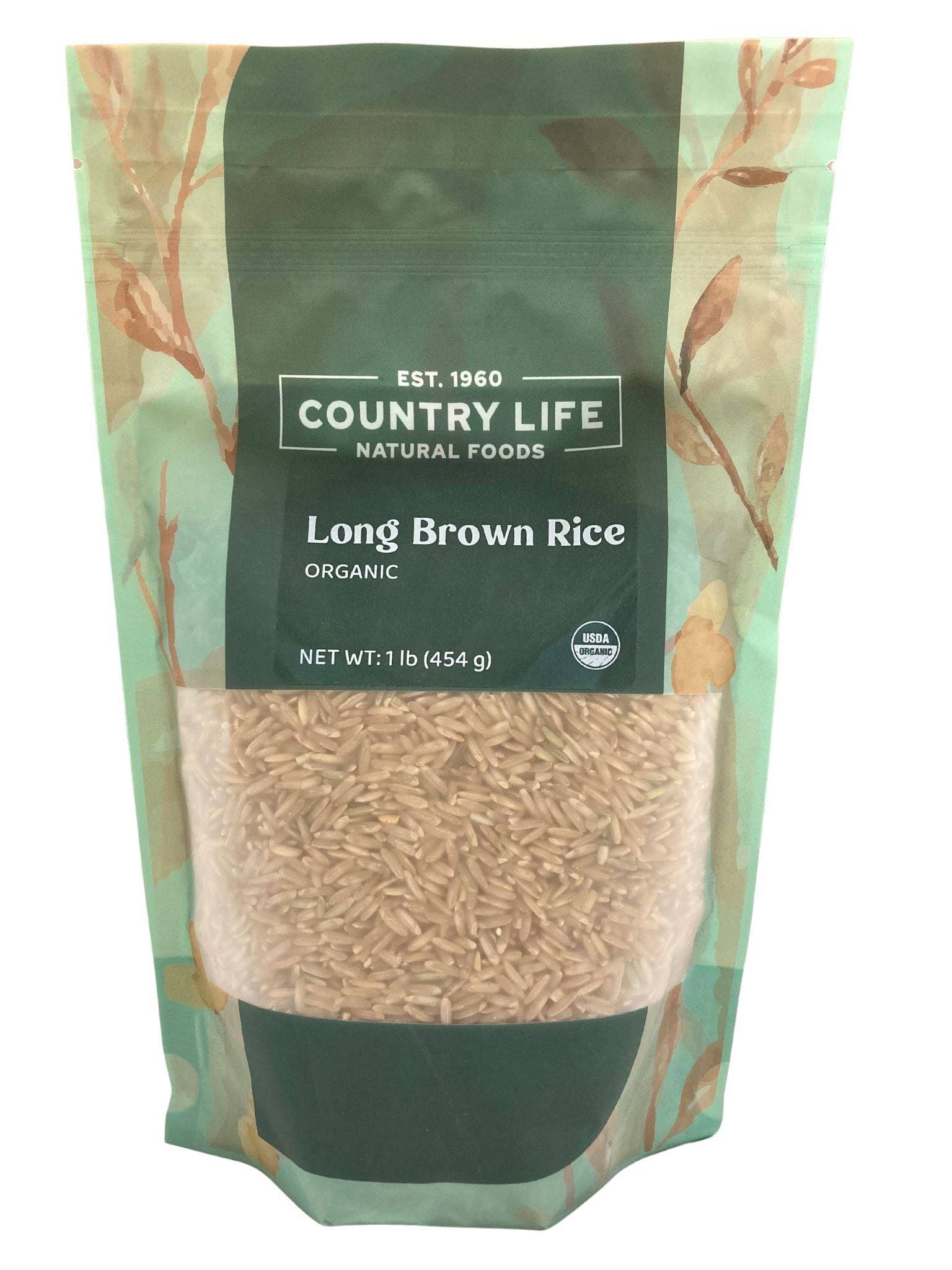 Long Rice, Brown, Organic - Country Life Natural Foods