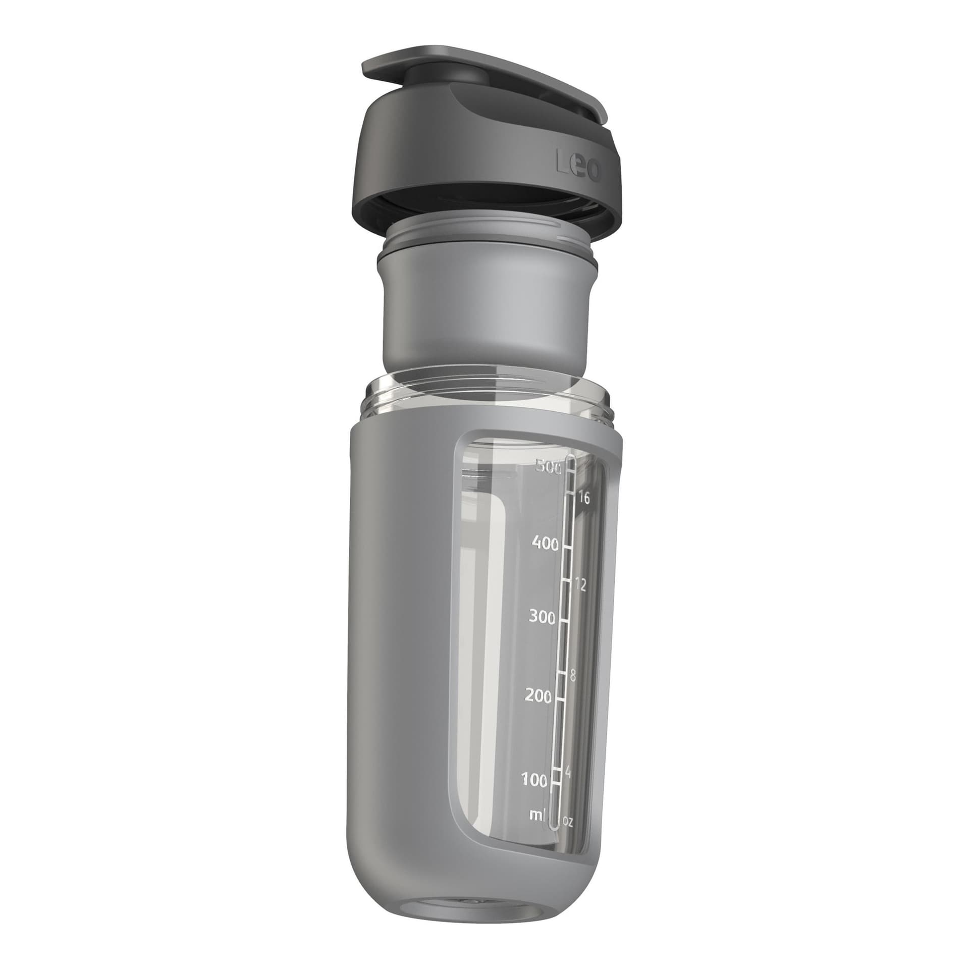 Leo To Go Shaker Bottle With Powder Compartment 0,5 L