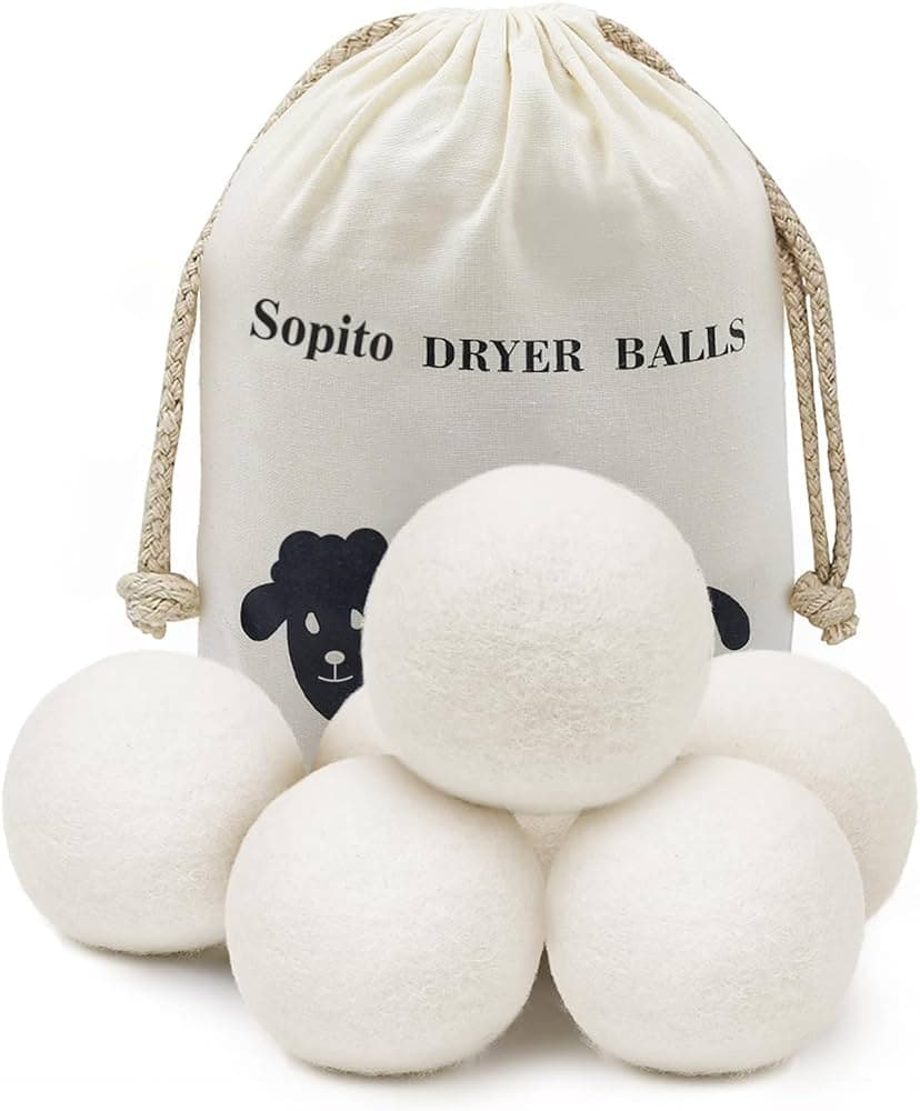 Wool Dryer Balls, 6-Pack – 100% New Zealand Wool