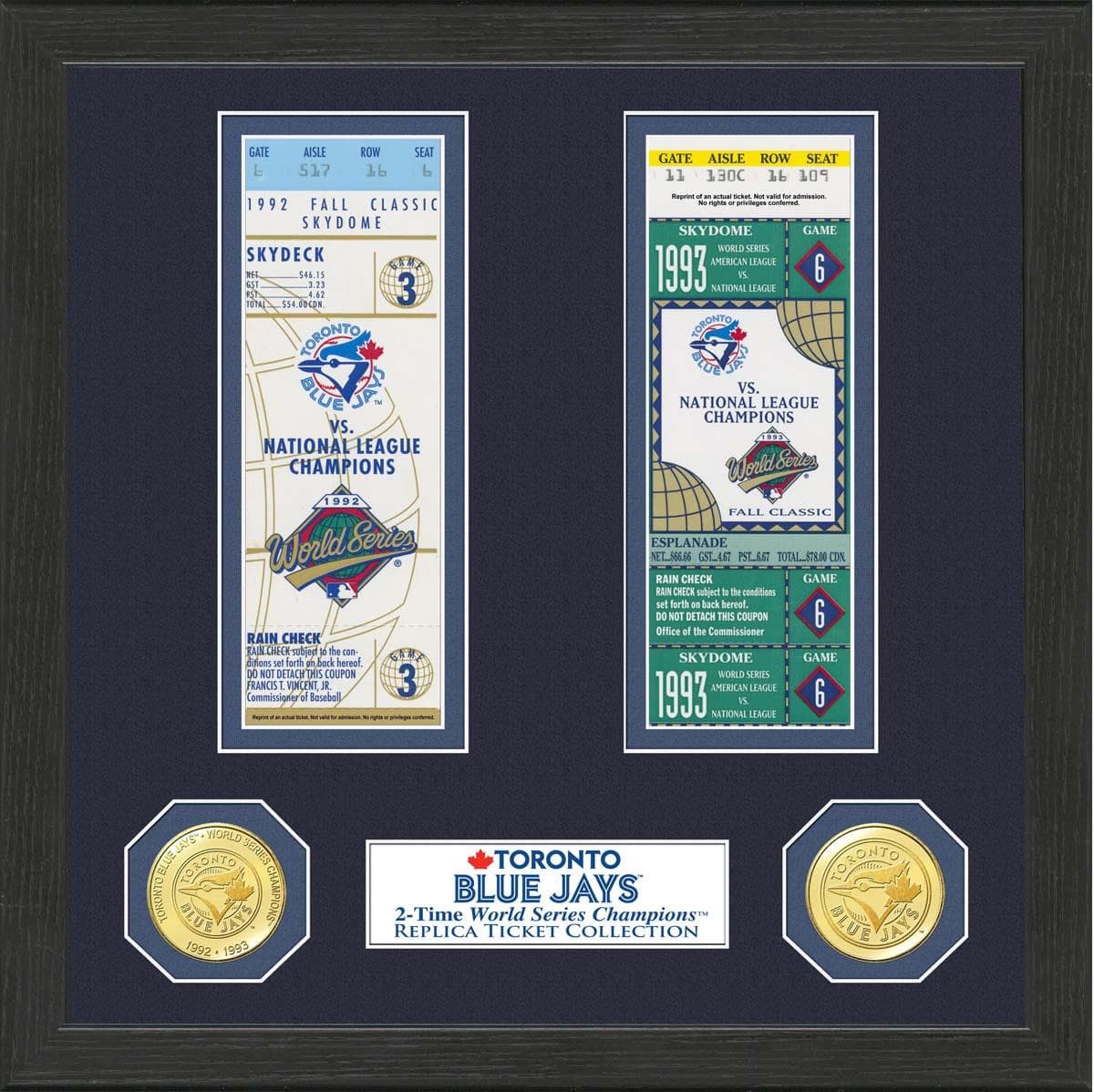 Toronto Blue Jays WS Ticket Collection