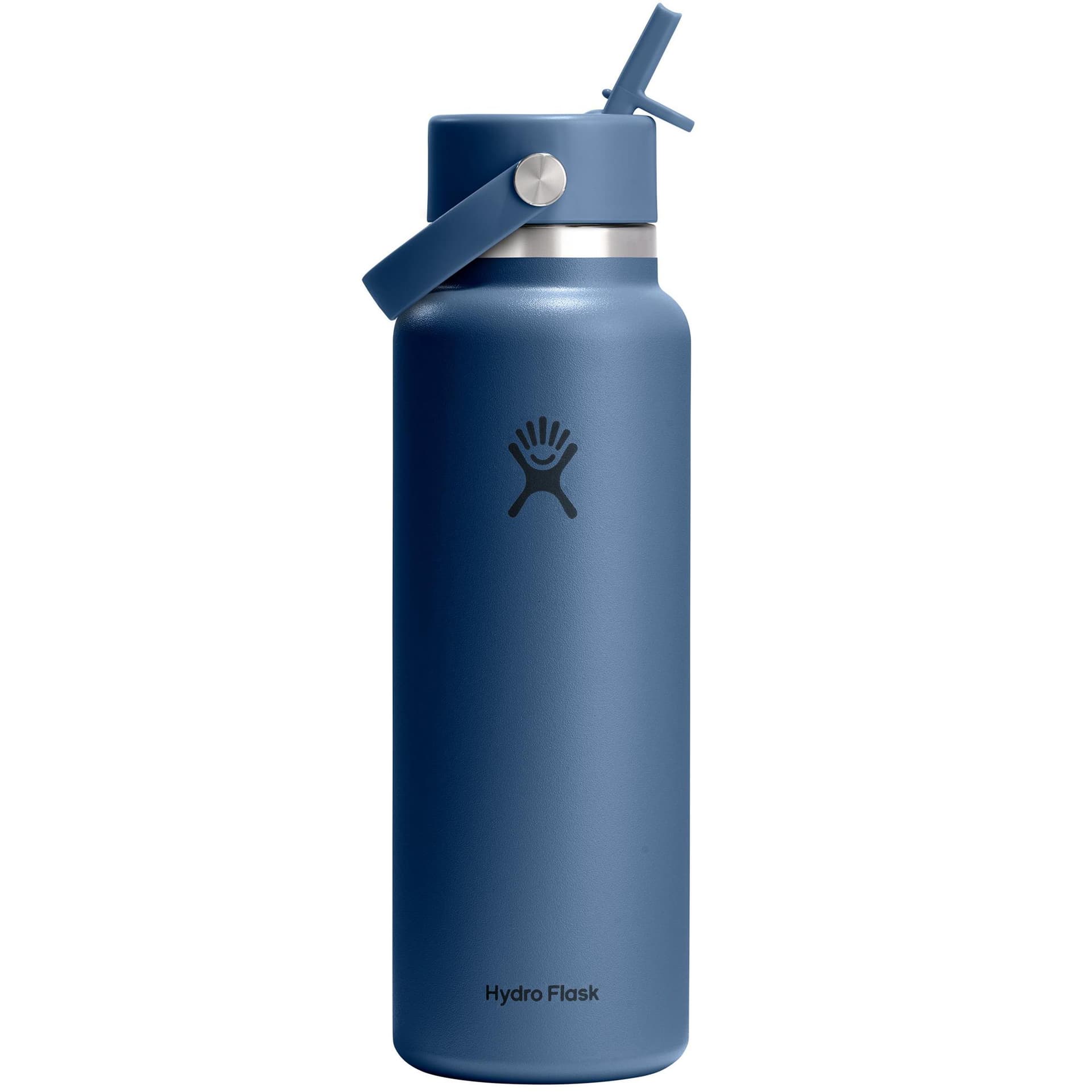 40 oz. Wide Mouth Bottle w/Flex Straw Cap - Harbor Blue