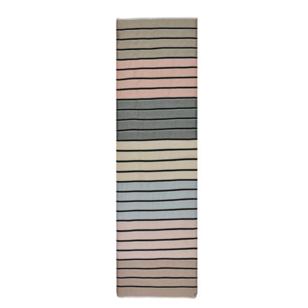 Maren Wide Striped Cotton Scarf