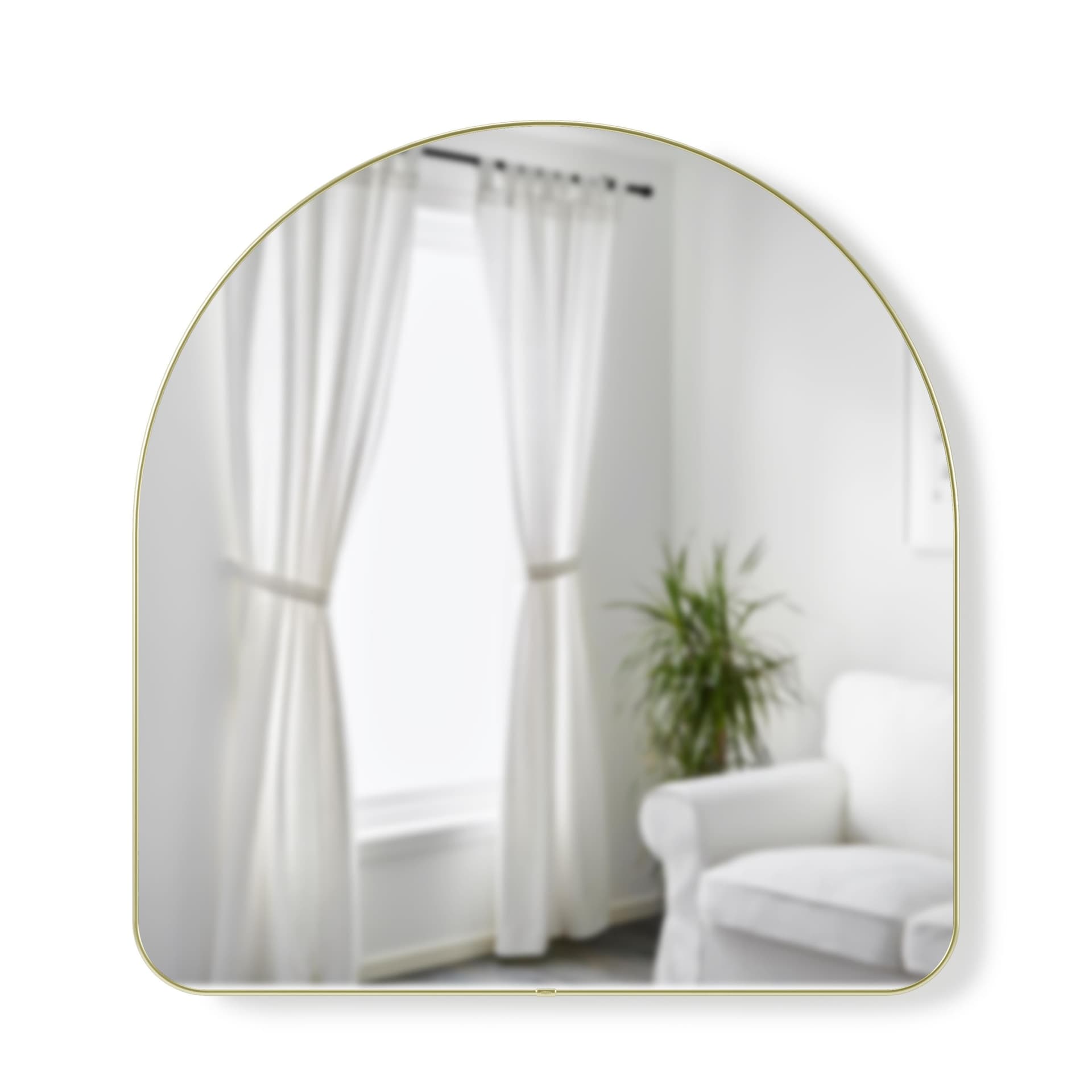 Hub Arched Mirror 34x36 Brass