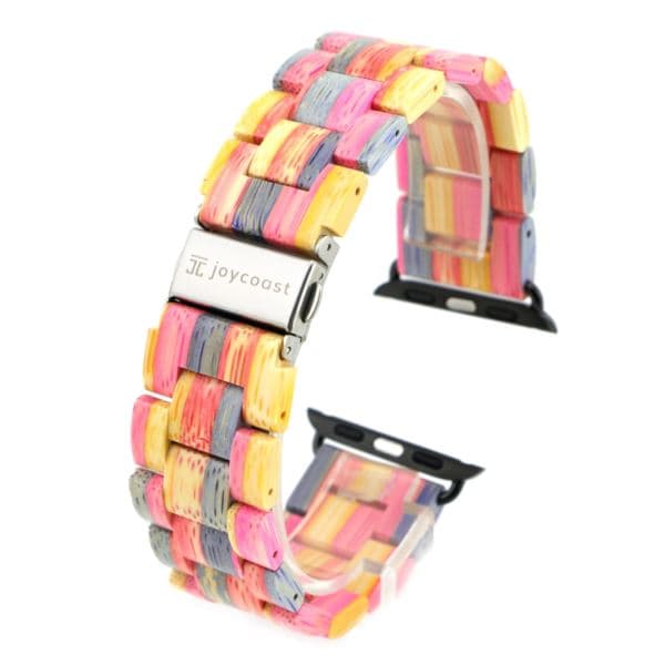 Fruitloops Apple Watch Bands (smaller models) Wooden Apple Watch Bands, Multi-Color