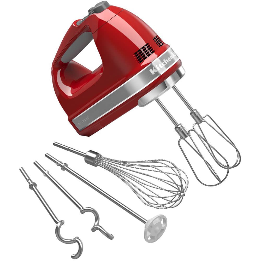 9-Speed Hand Mixer with Turbo Beater II Accessories in Empire Red