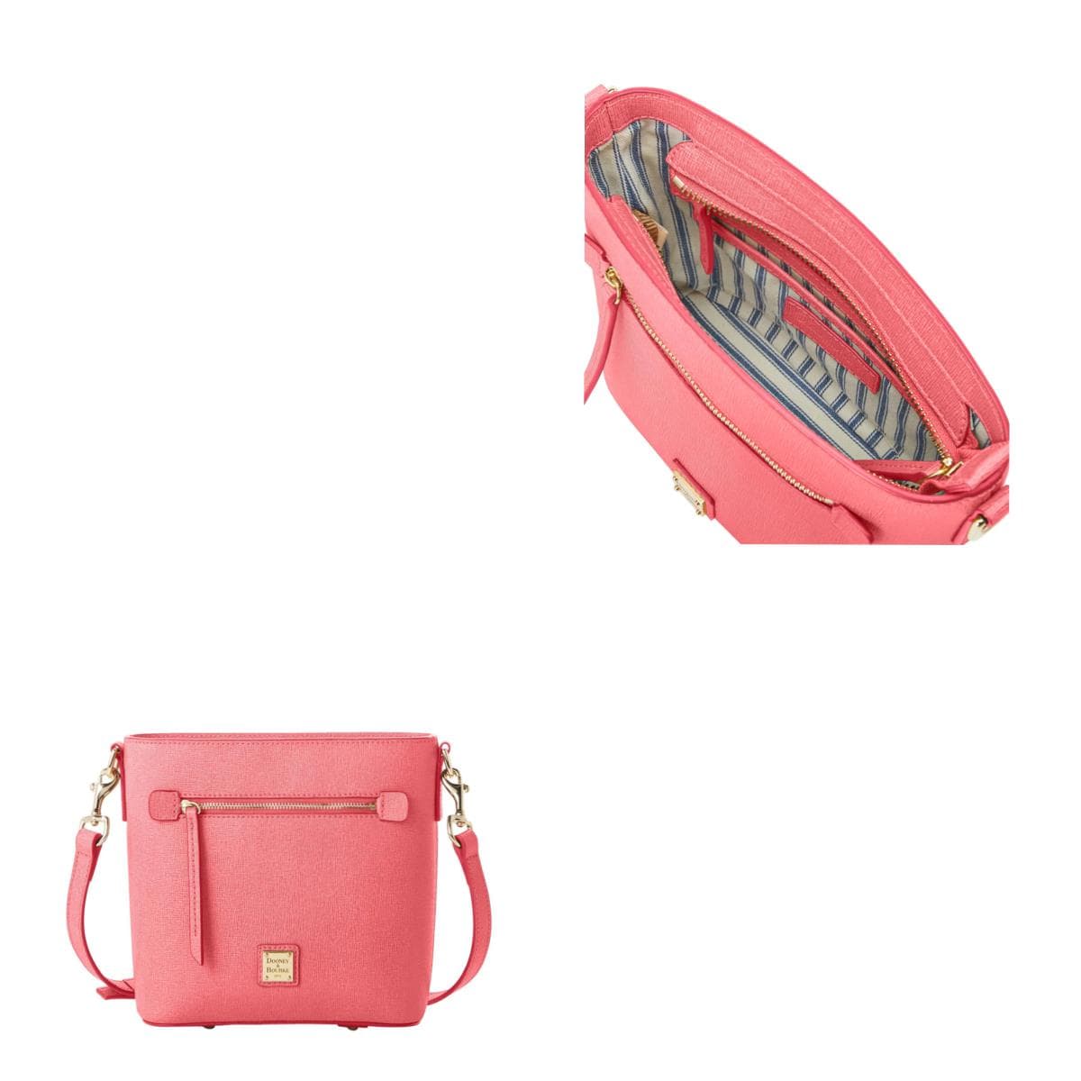 Saffiano Small Zip Crossbody