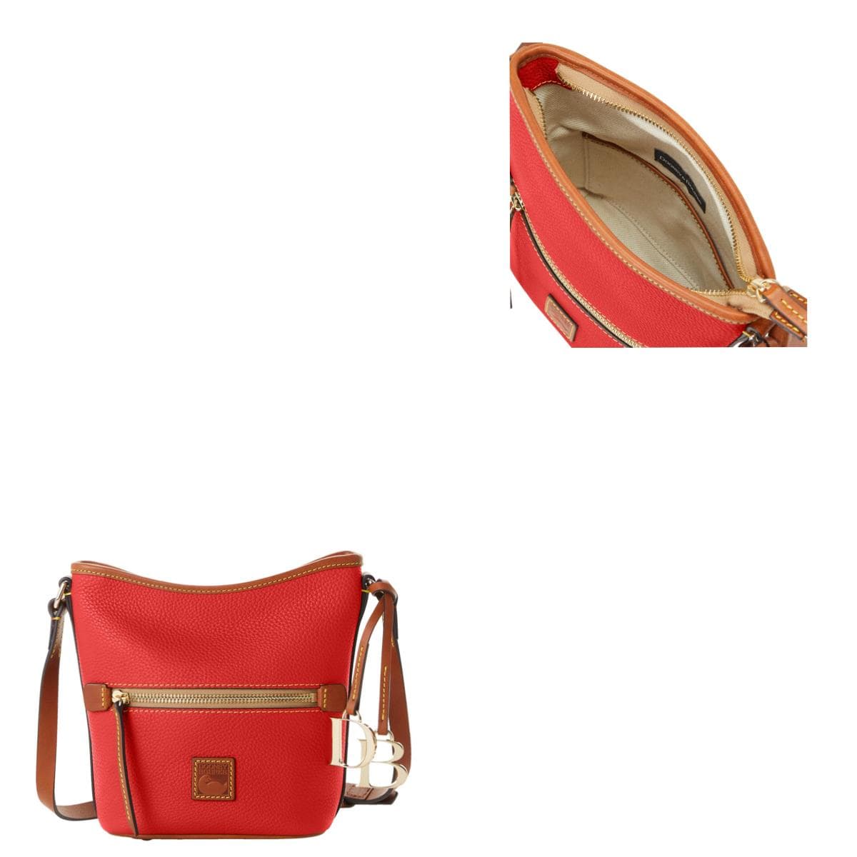 Pebble Grain Small Zip Sac