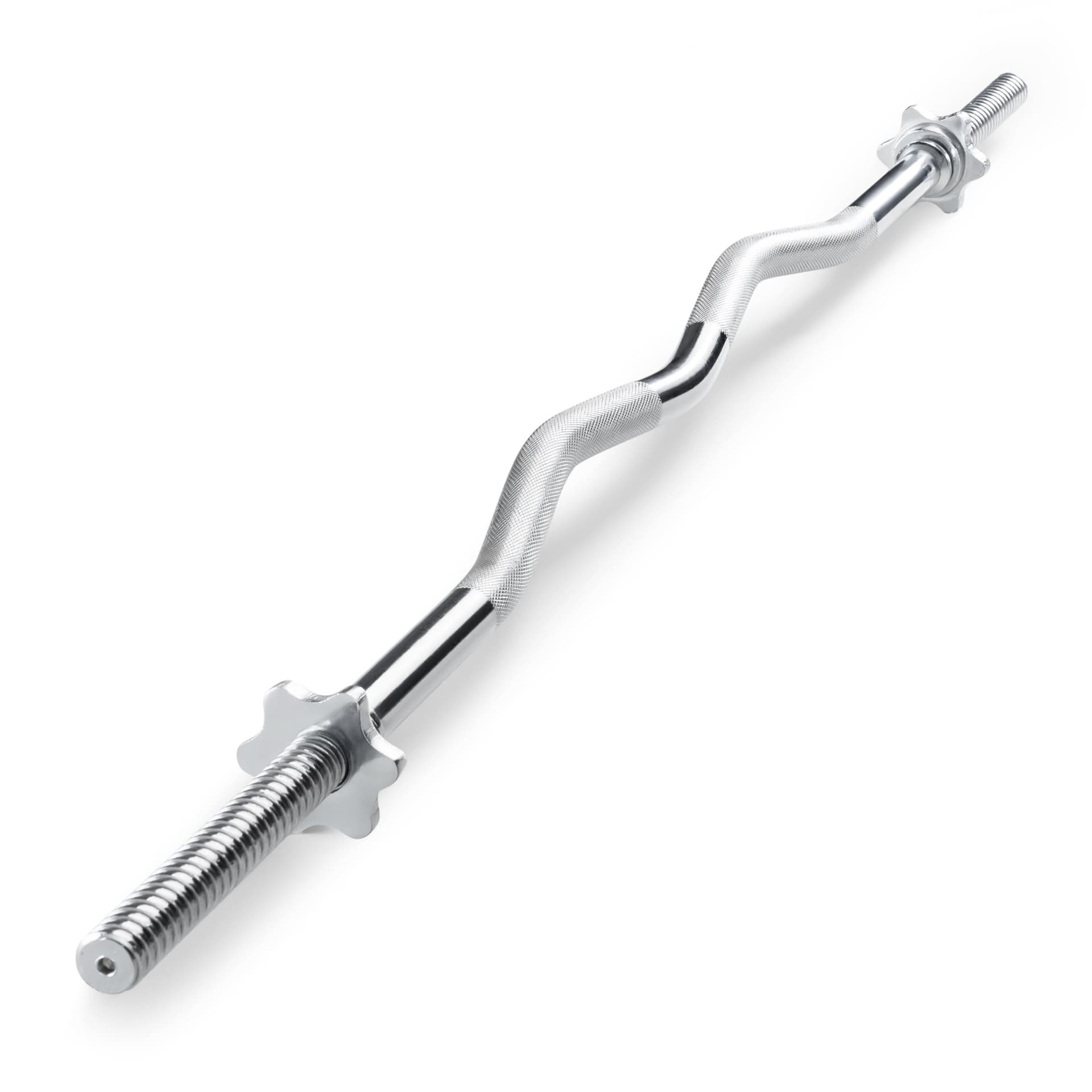 Threaded Curl Bar W/Rubber