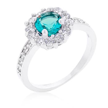 Classic Birthstone Ring in Blue(10,Silver, Blue)