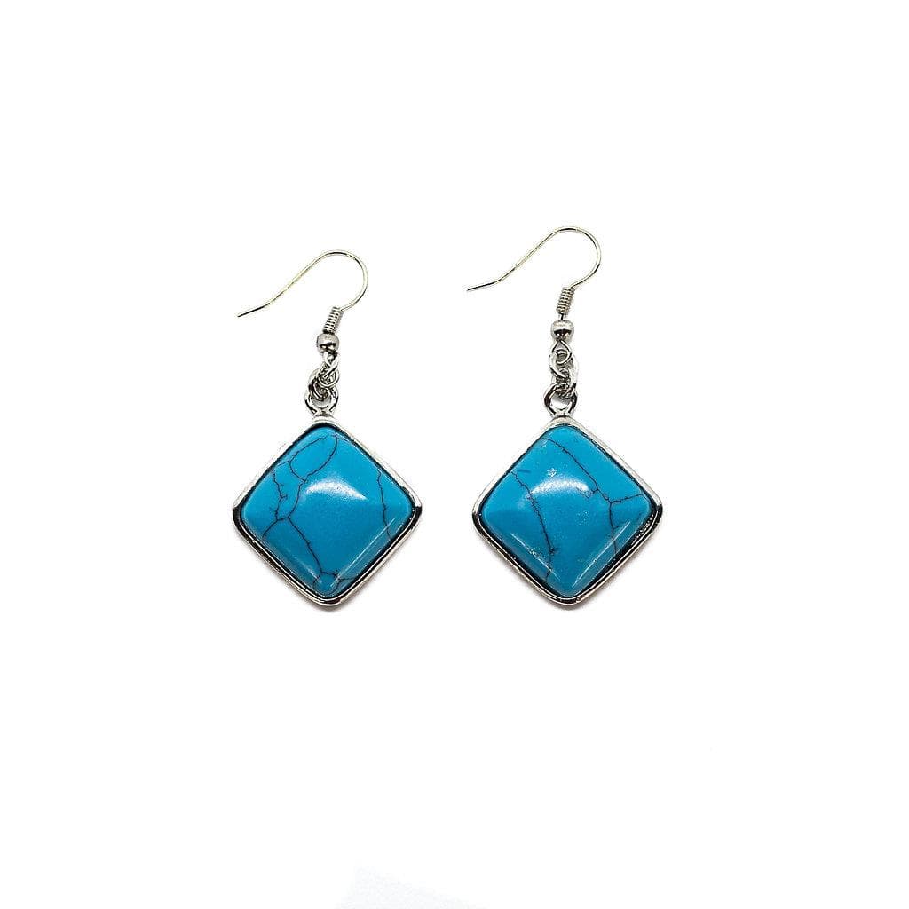Turquoise Squared Earrings