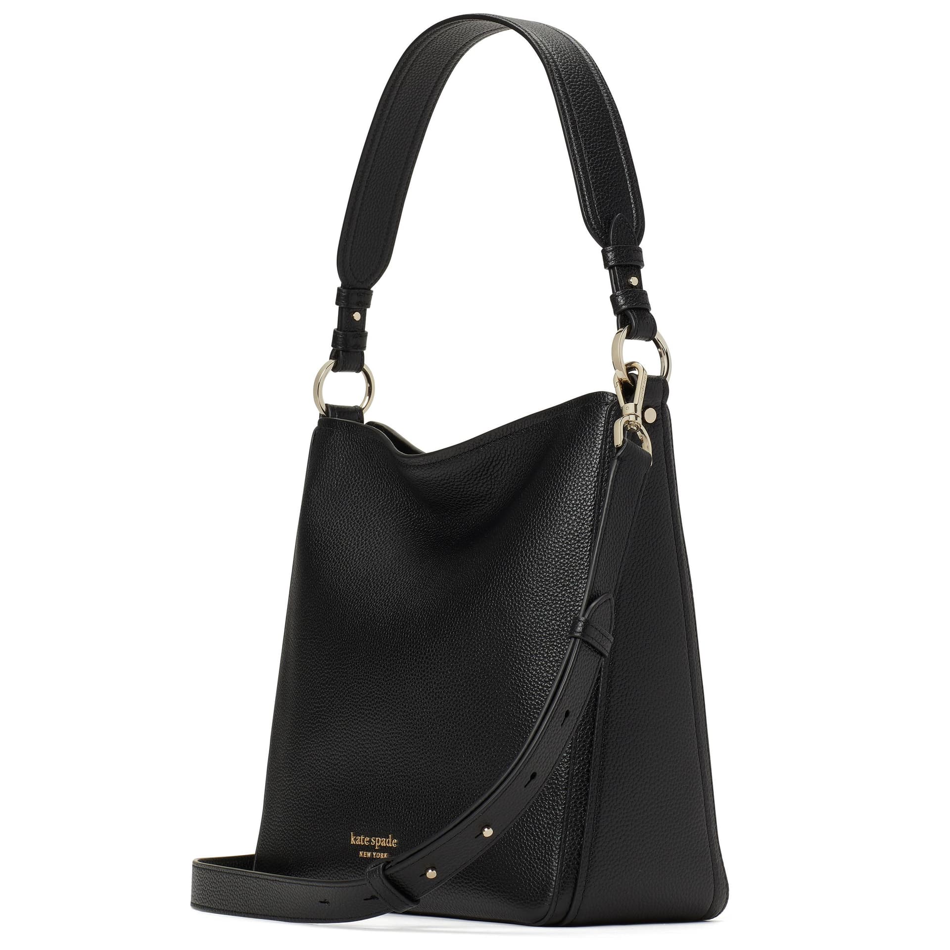 Hudson Large Hobo Bag - Black