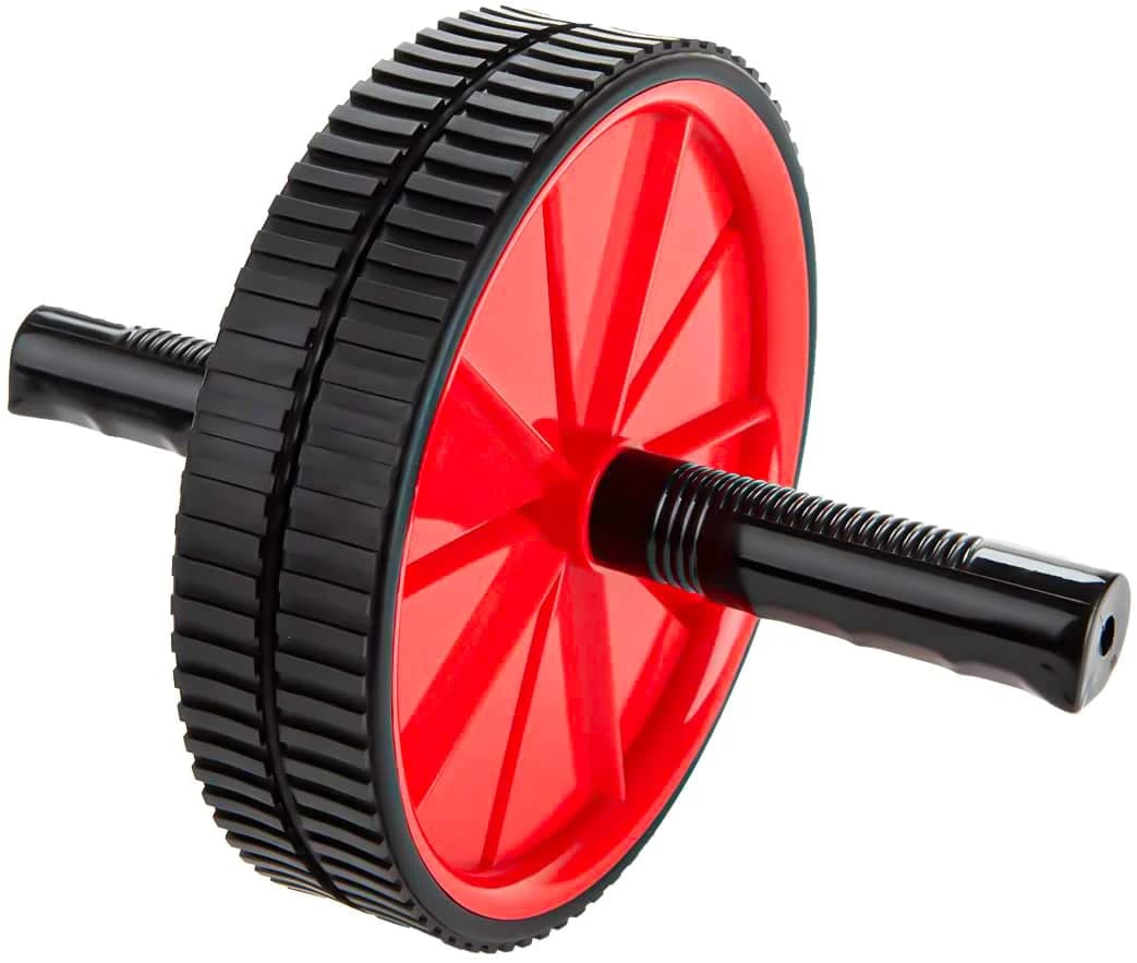 Dual-Wheel Ab Roller with Natural Grip Handles