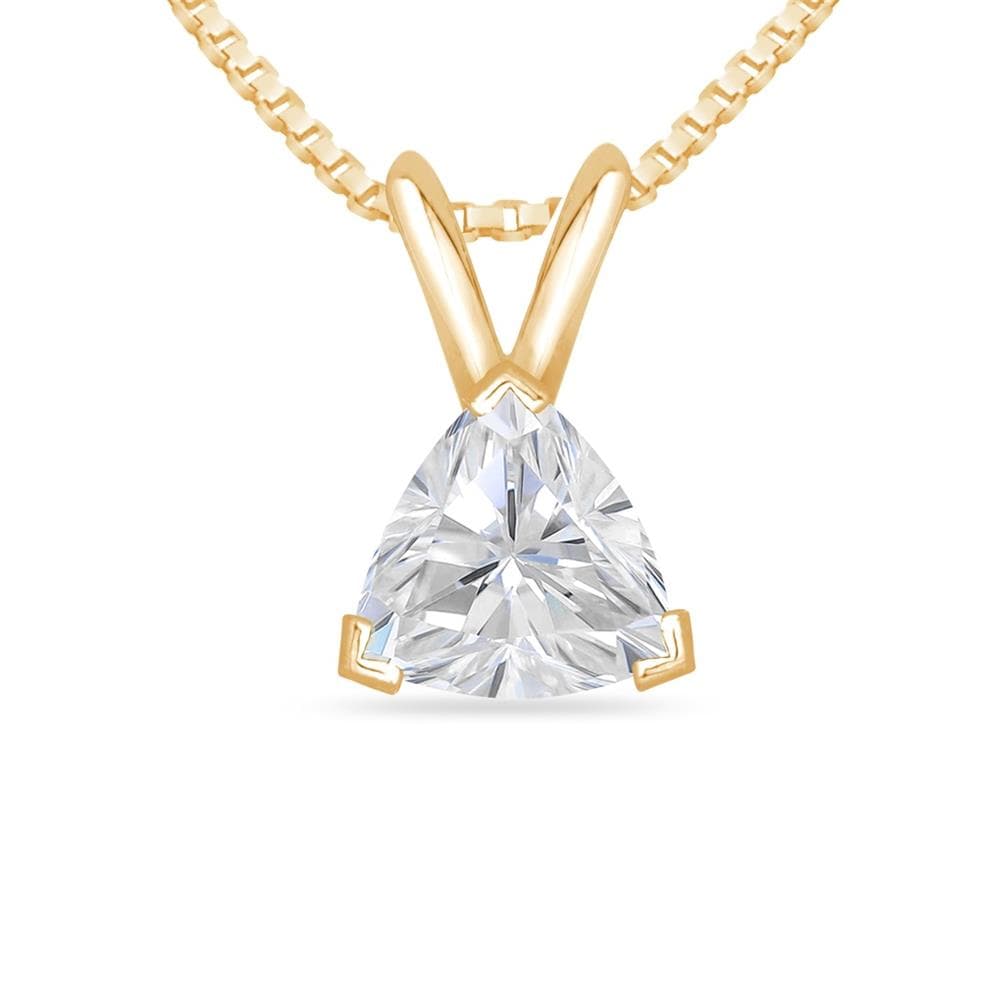 Trillion shape Pendant w/Chain Size 1.00ct