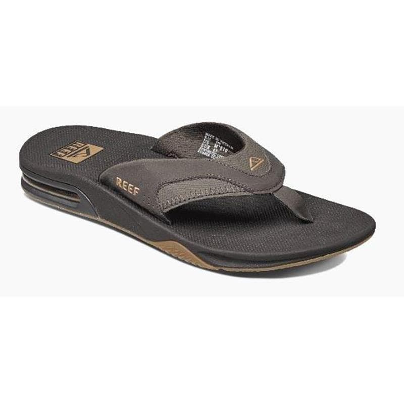 Men's Fanning Flip Flop-Black/Silver-10