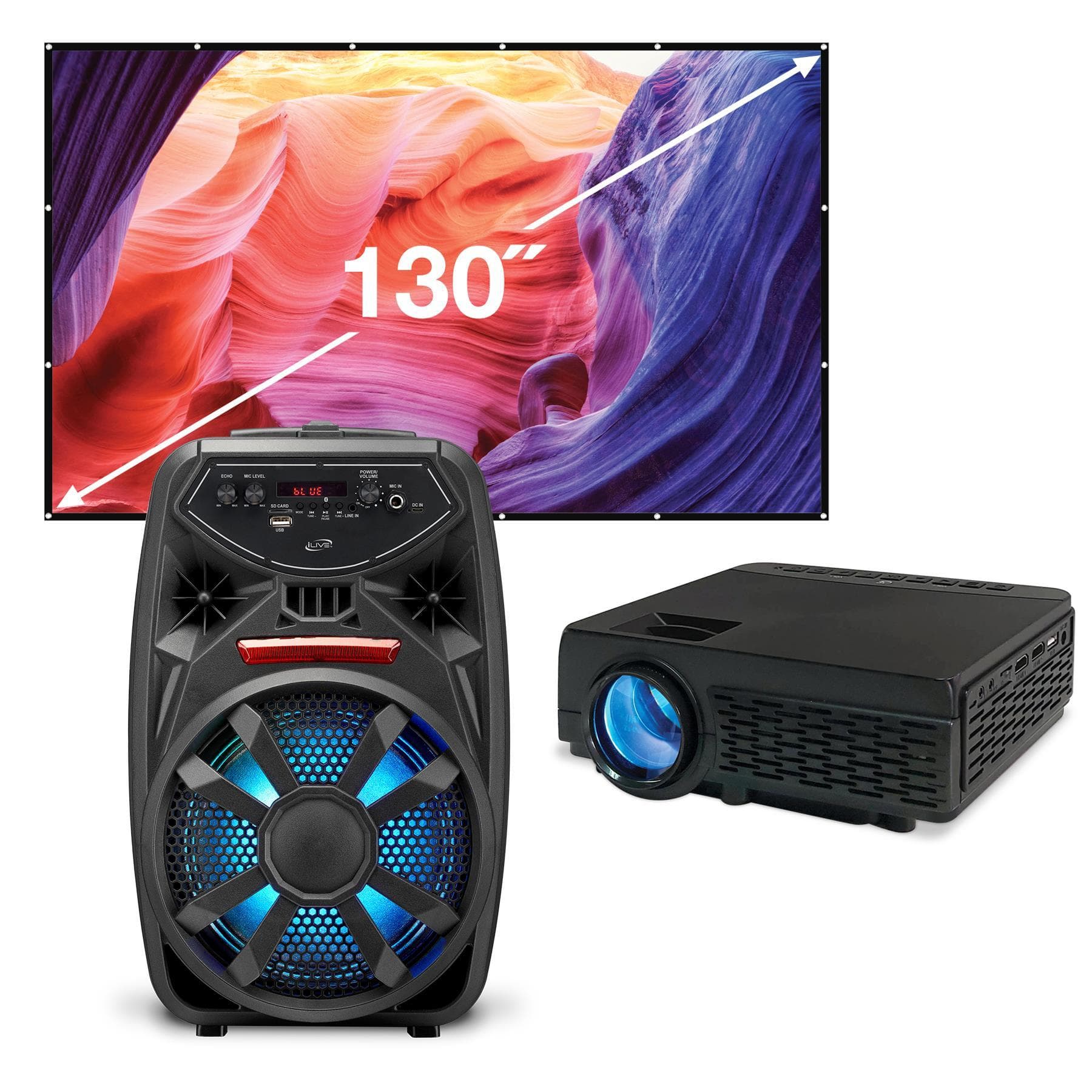 iLive Mini Projector Bundle