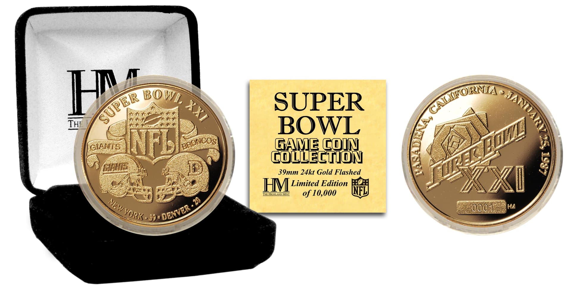 Super Bowl XXI Flip coin