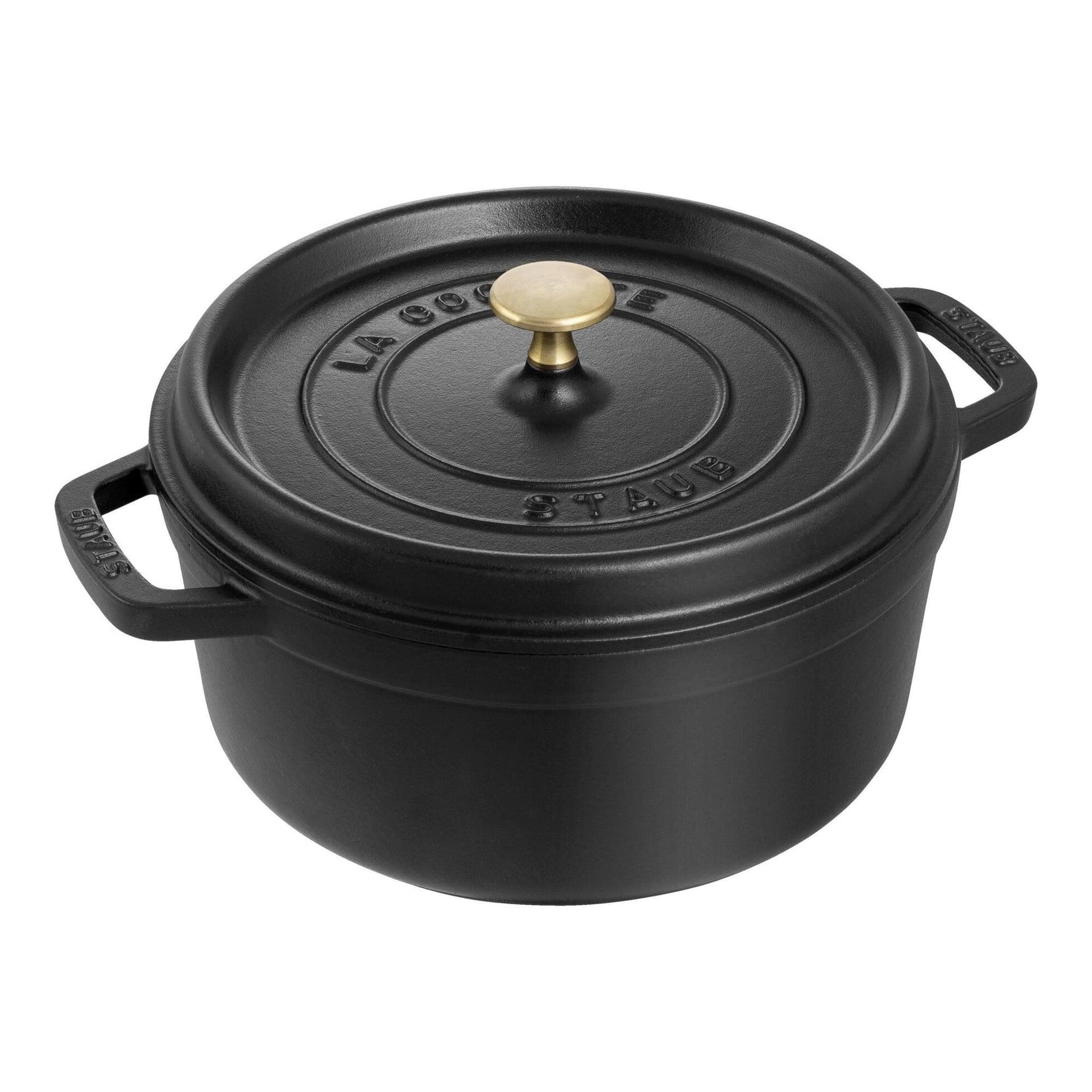 4qt Cast Iron Round Dutch Oven Matte Black