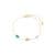 Add glam to your routine with the Turquoise Jewish Charms Bracelet by Adina Eden, a playful Bracelet with polish. Whether you're dressing up or down, this gold plated bracelet for 
