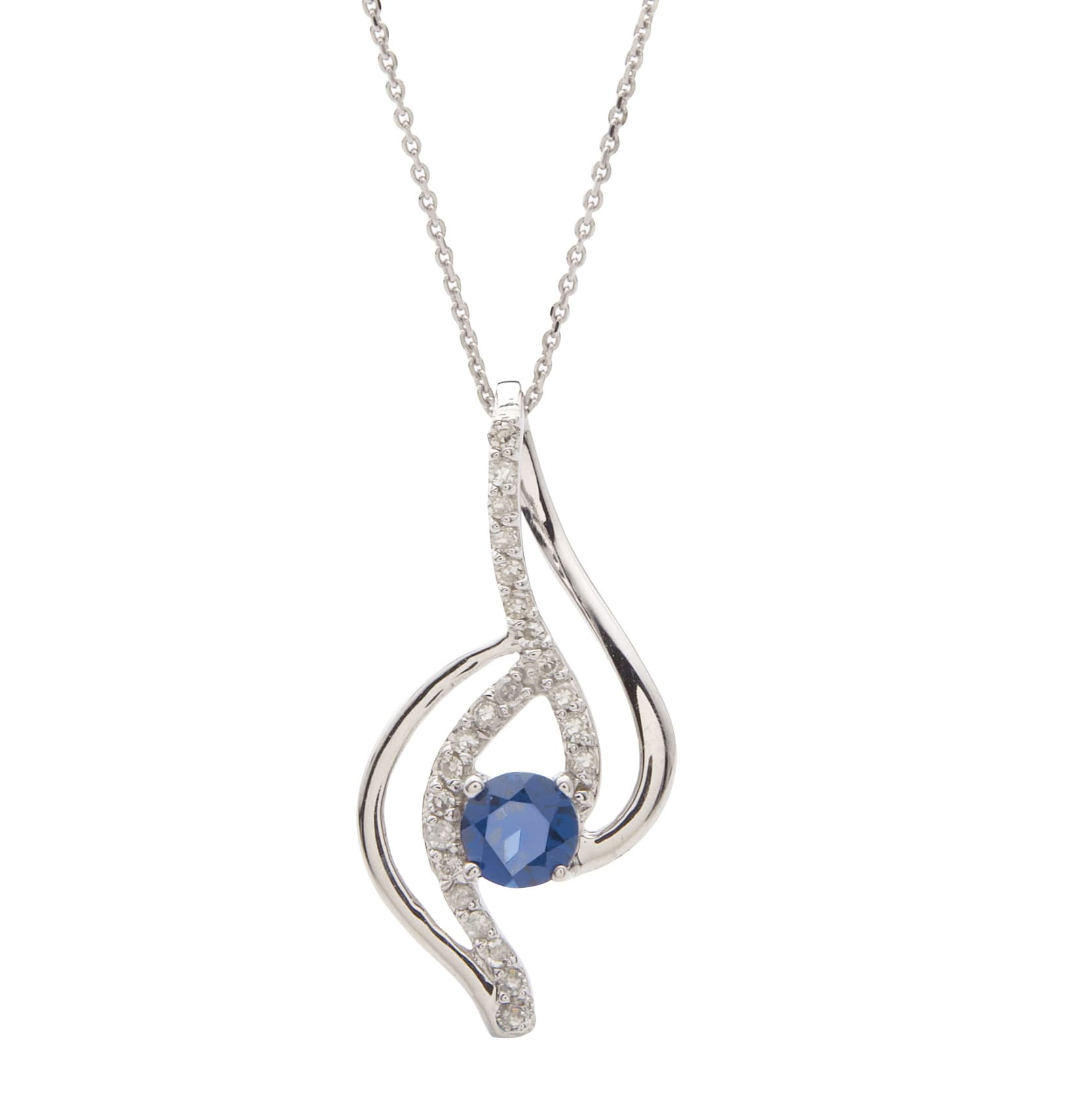 Sapphire & Diamond necklace