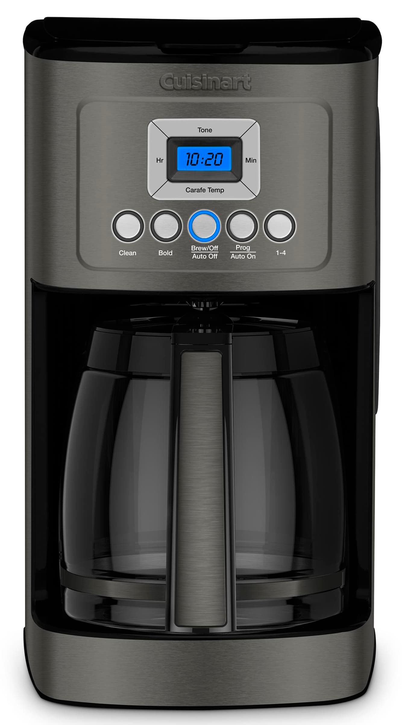 14-Cup Programmable Coffeemaker-Black Stainless