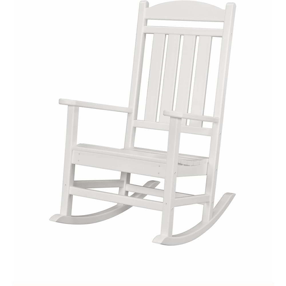 All-Weather Pineapple Cay Porch Rocker - White