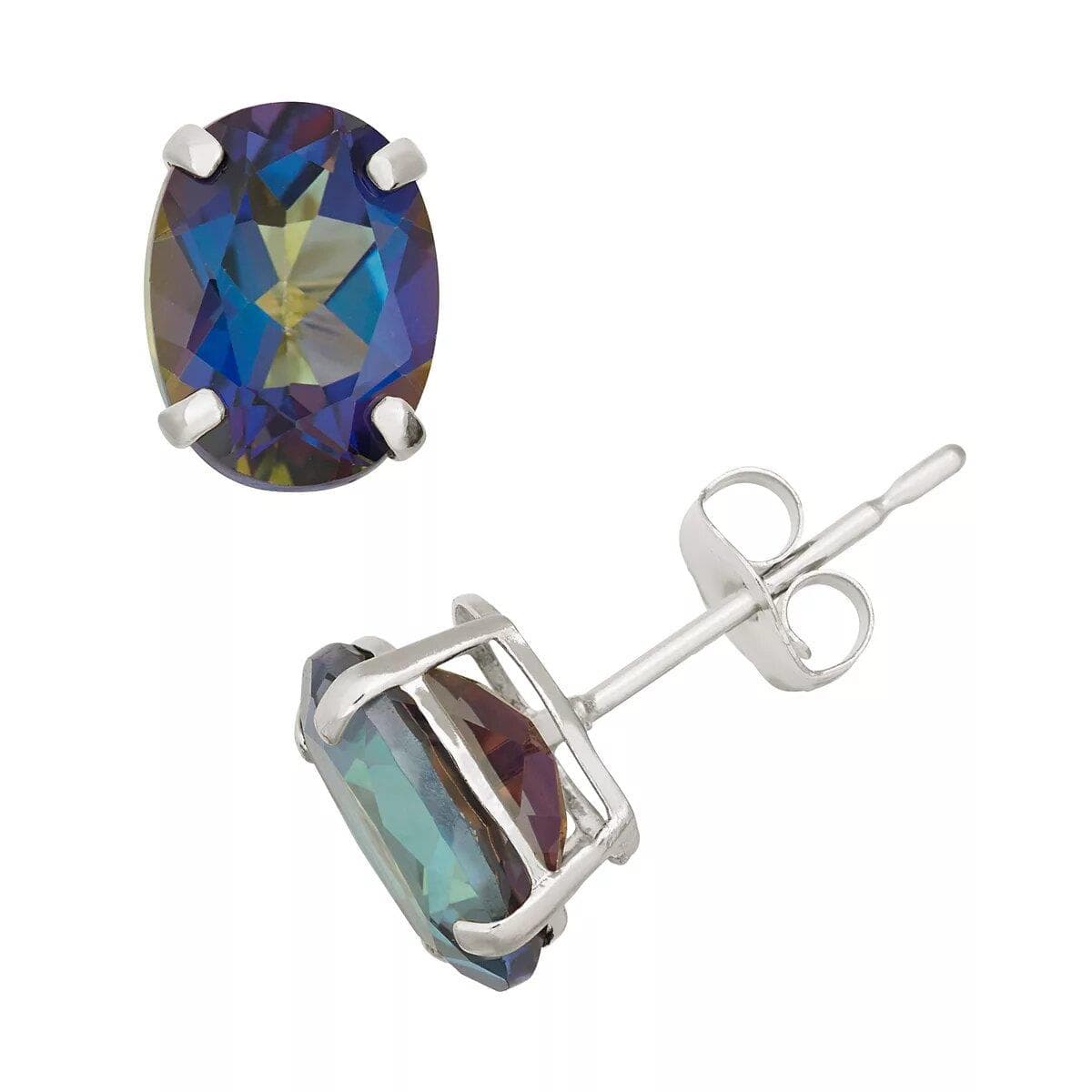 2.9 ct. Mystic Oval Topaz Earrings