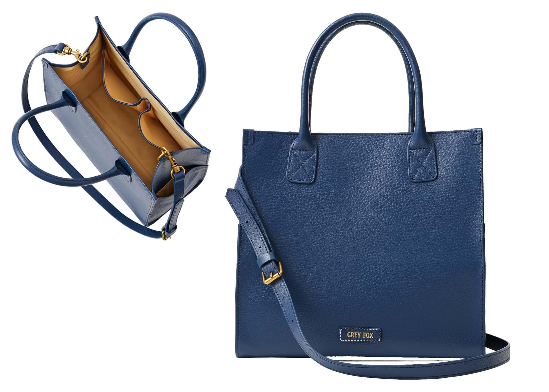 Morgan Tote Leather - Blue