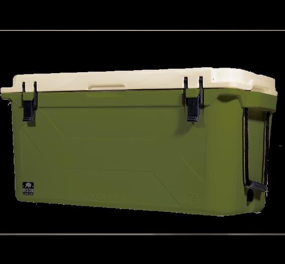 Green/Sand 75 QT Bison Cooler