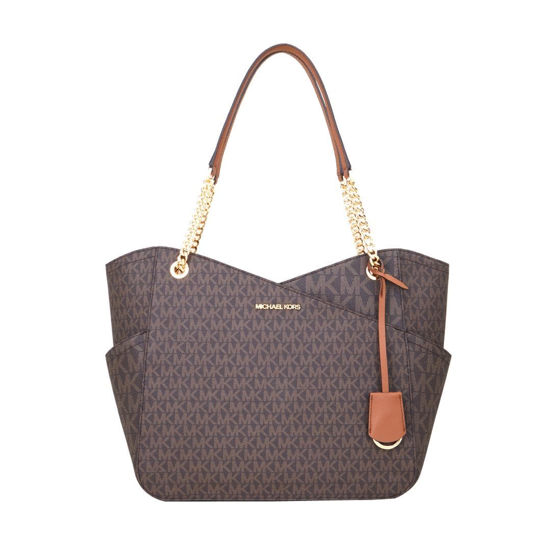 Jet Set Large Crosschain Shoulder Tote Size 15.5"x11"