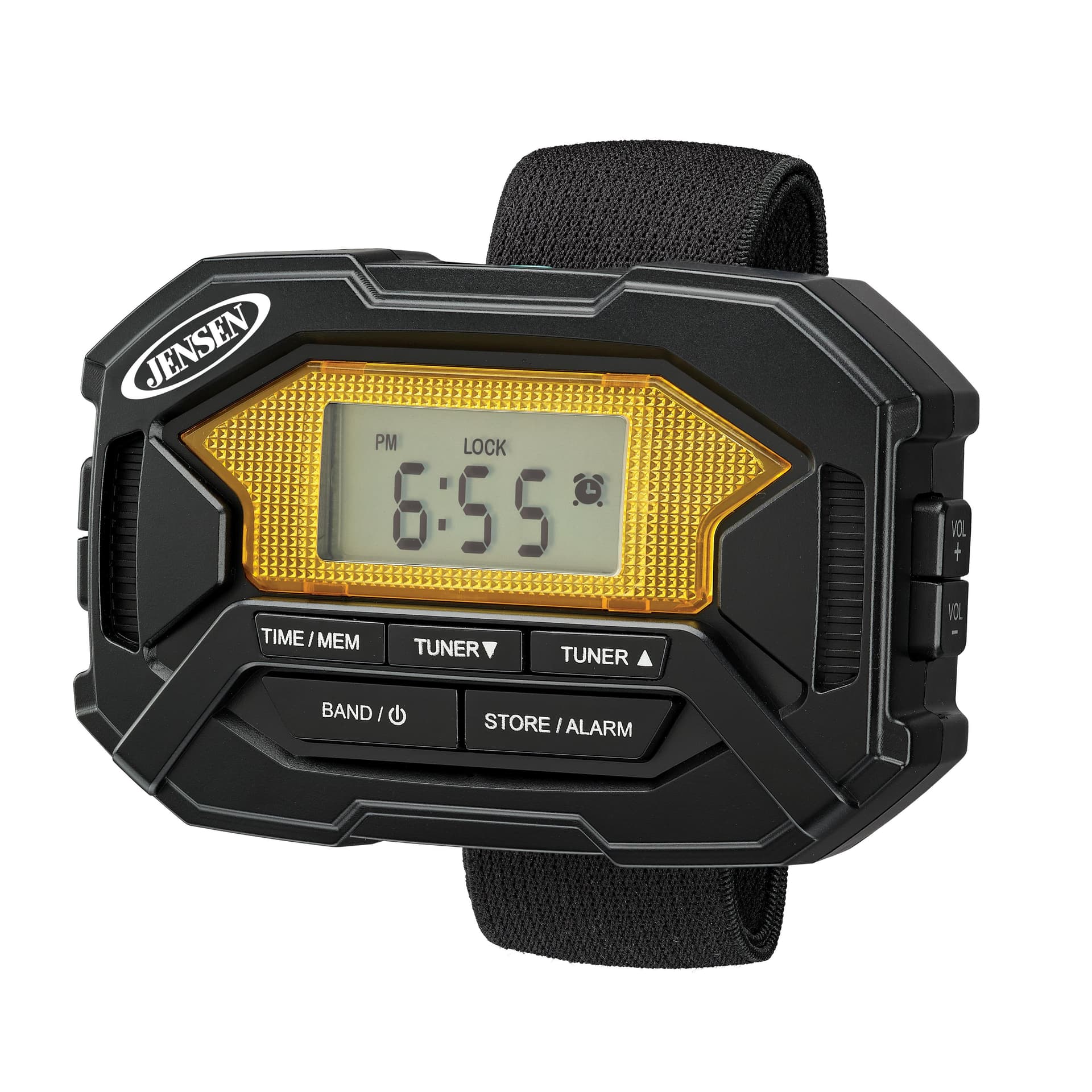 Digital AM/FM Stereo Armband Radio with Clock