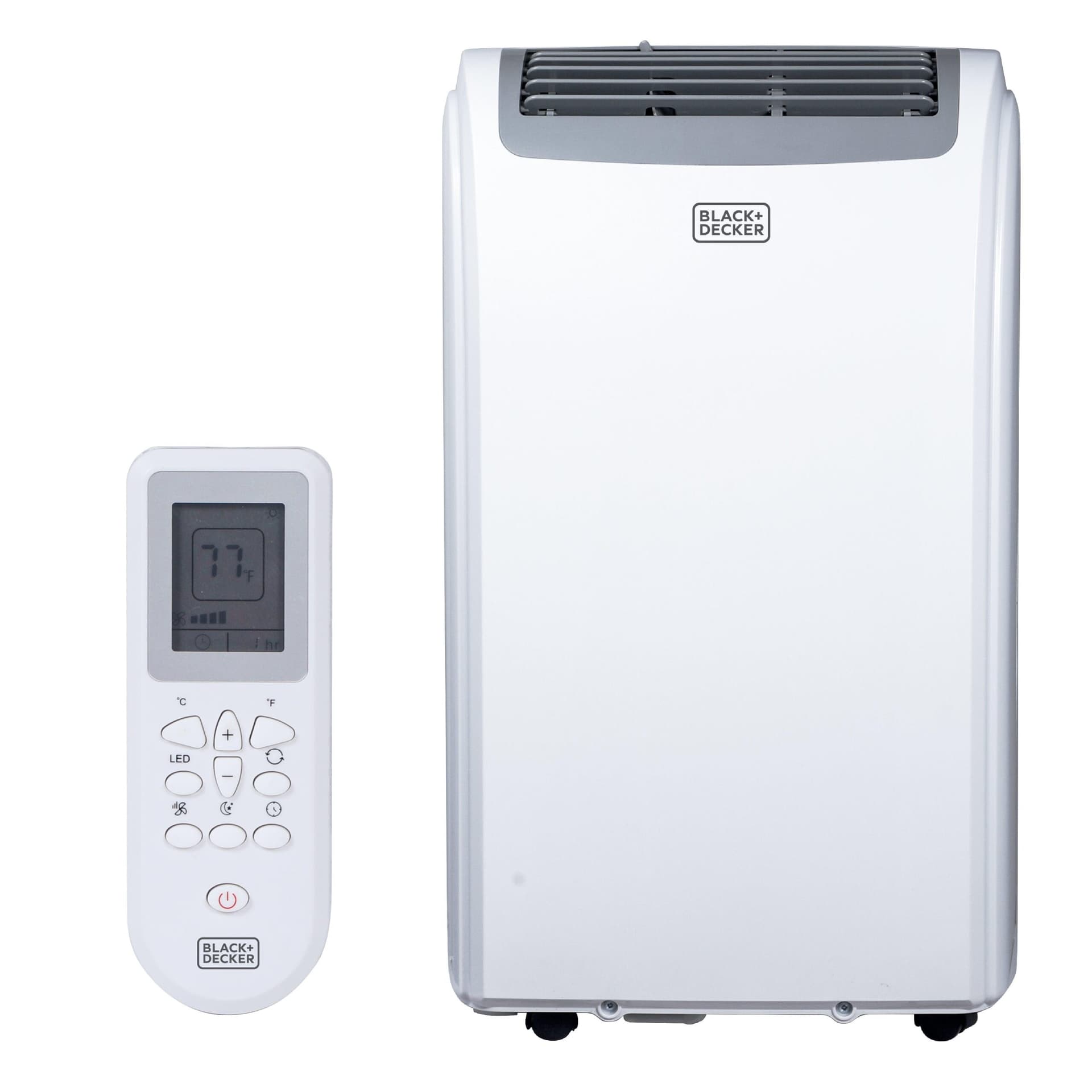 Black + Decker 8000 BTU Portable Air Conditioner with Heater - White