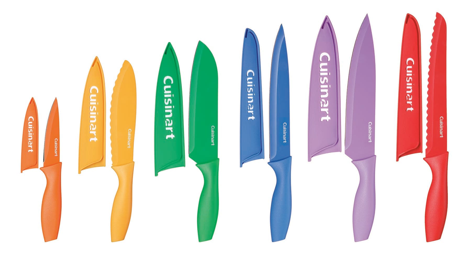 12 Piece Color Knife Set with Blade Guards