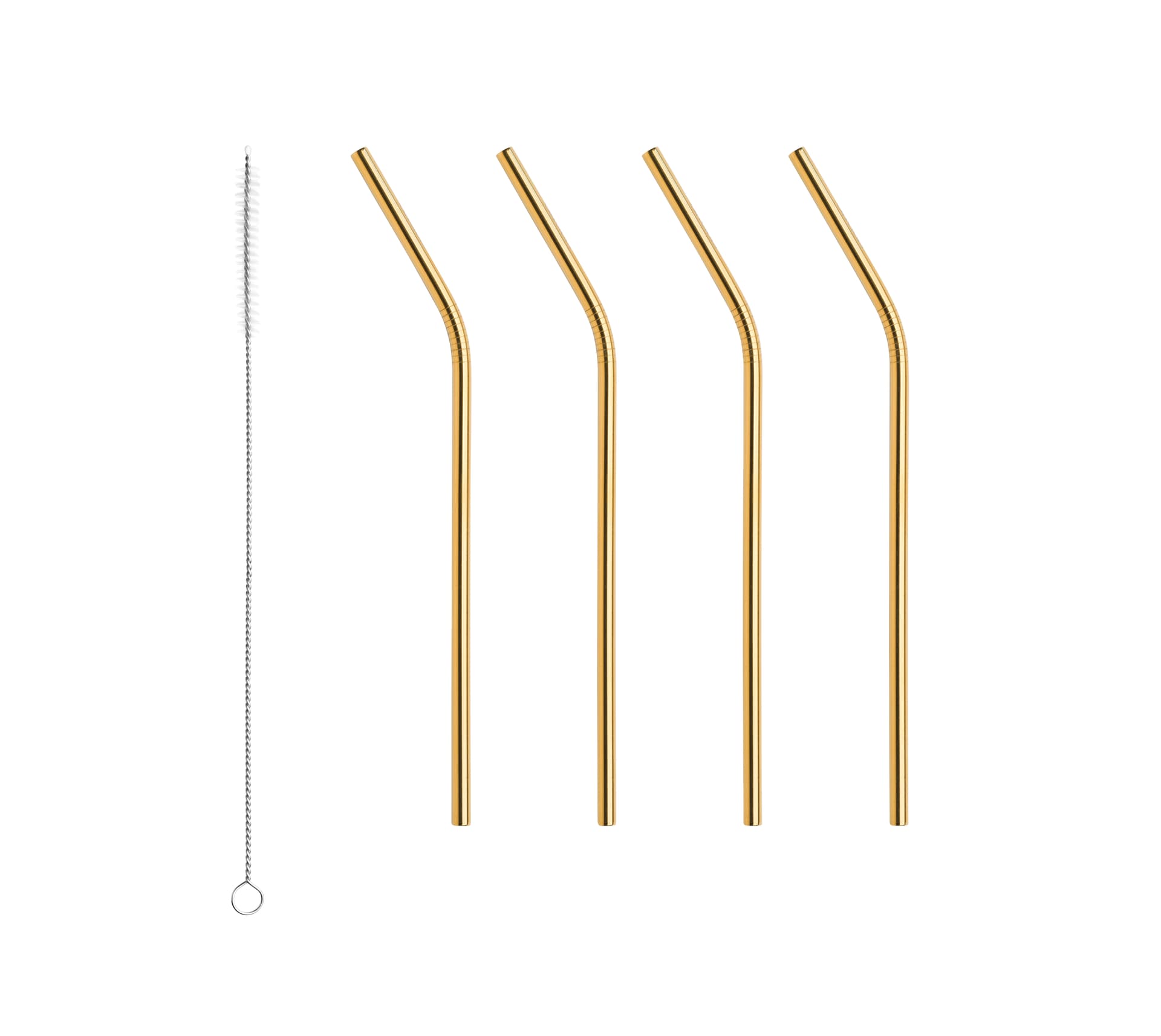 Peak Straws & Small Cleaning Brush set 4