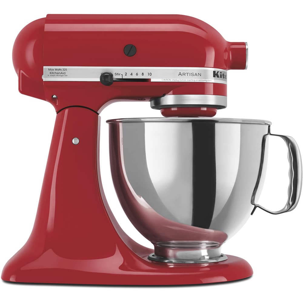 Artisan Series 325-Watt Tilt-Back Head Stand Mixer in Empire Red