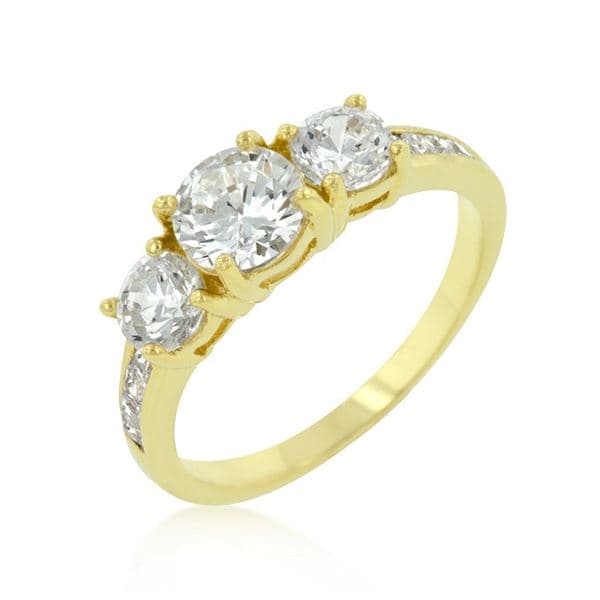 Triplet Golden Wedding Ring(10)