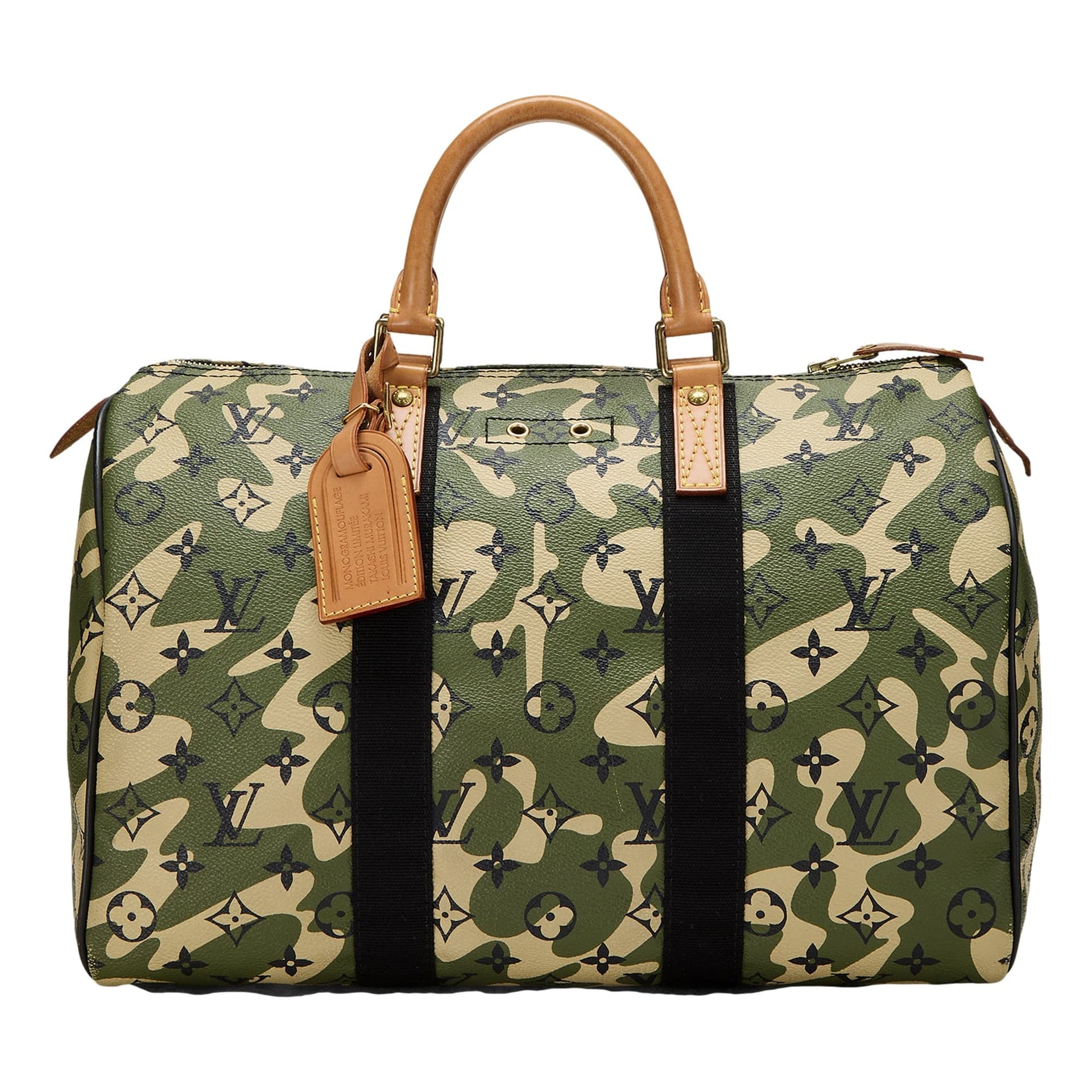 Louis Vuitton x Takashi Murakami Monogramouflage Speedy 35 Duffle Handbag