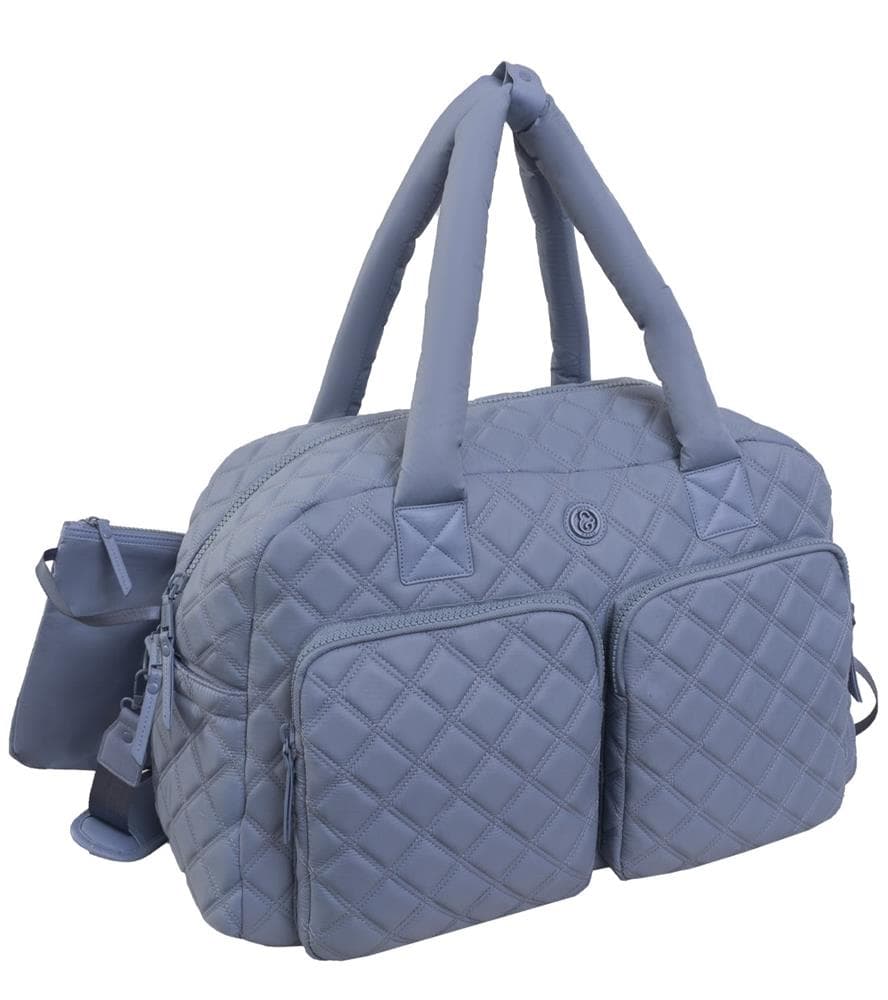 Two Pocket Diamond Quilted Duffel Bag Size 18"