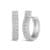 Ola Diamond Crystalline Huggies Earrings