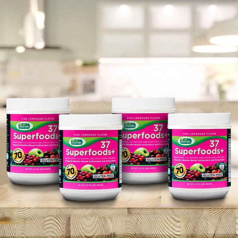 BODY CLEANSE - Detox, Alkaline, Electrolyte & Body Nourishment (Save $28) - FOUR Pink Lemonade/Lemon Tea (Save $28)