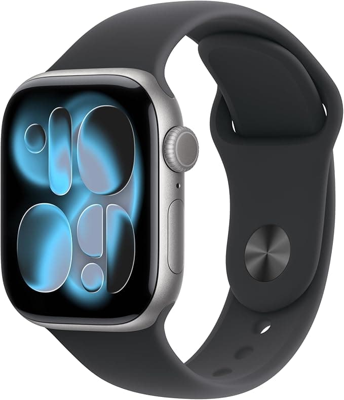 Apple Watch Series 11 GPS 42mm Space Gray Aluminum Case with Black Sport Band - M/L
