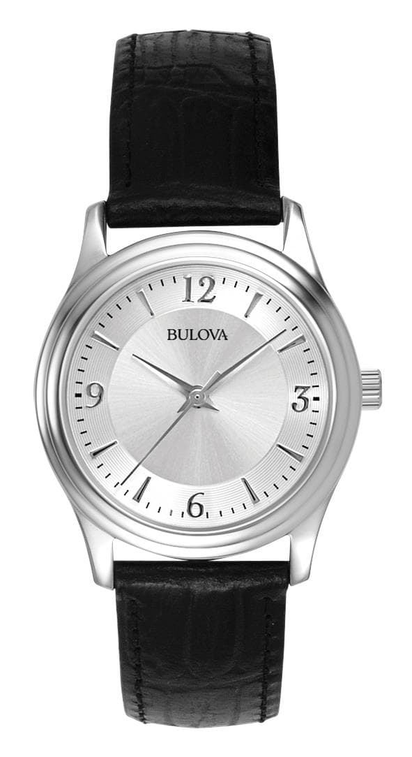 Ladies Corporate Collection Black Leather Strap Watch