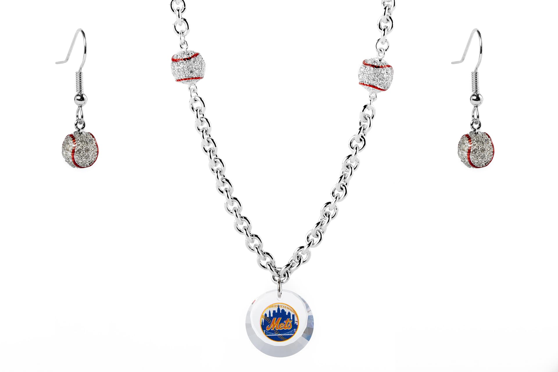 Baseball Set Mets Necklace Exclusive