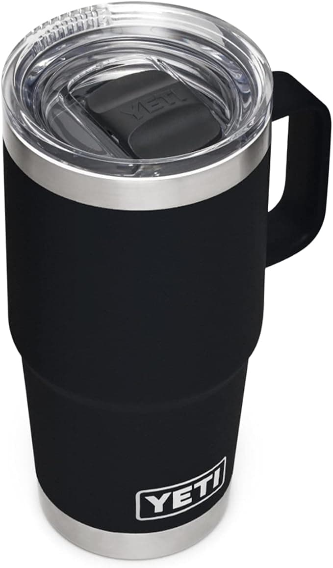 Yeti Rambler 20 oz Travel Mug - Black w Stronghold Lid