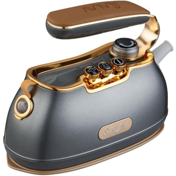Retro Edition Duopress Steamer and Iron with Ceramic Coated Plate, Titanium