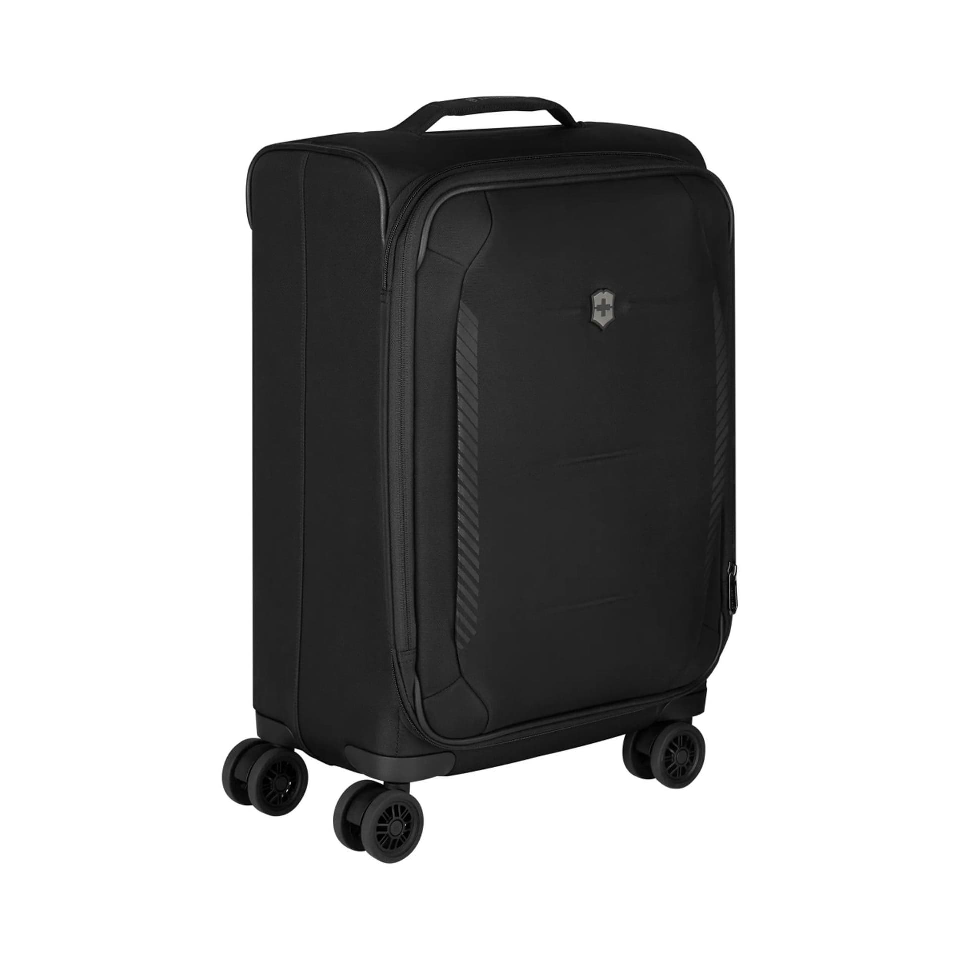 Crosslight, Frequent Flyer Plus Softside Carry-On, 8-Wheel Expandable Cabin Case, Black