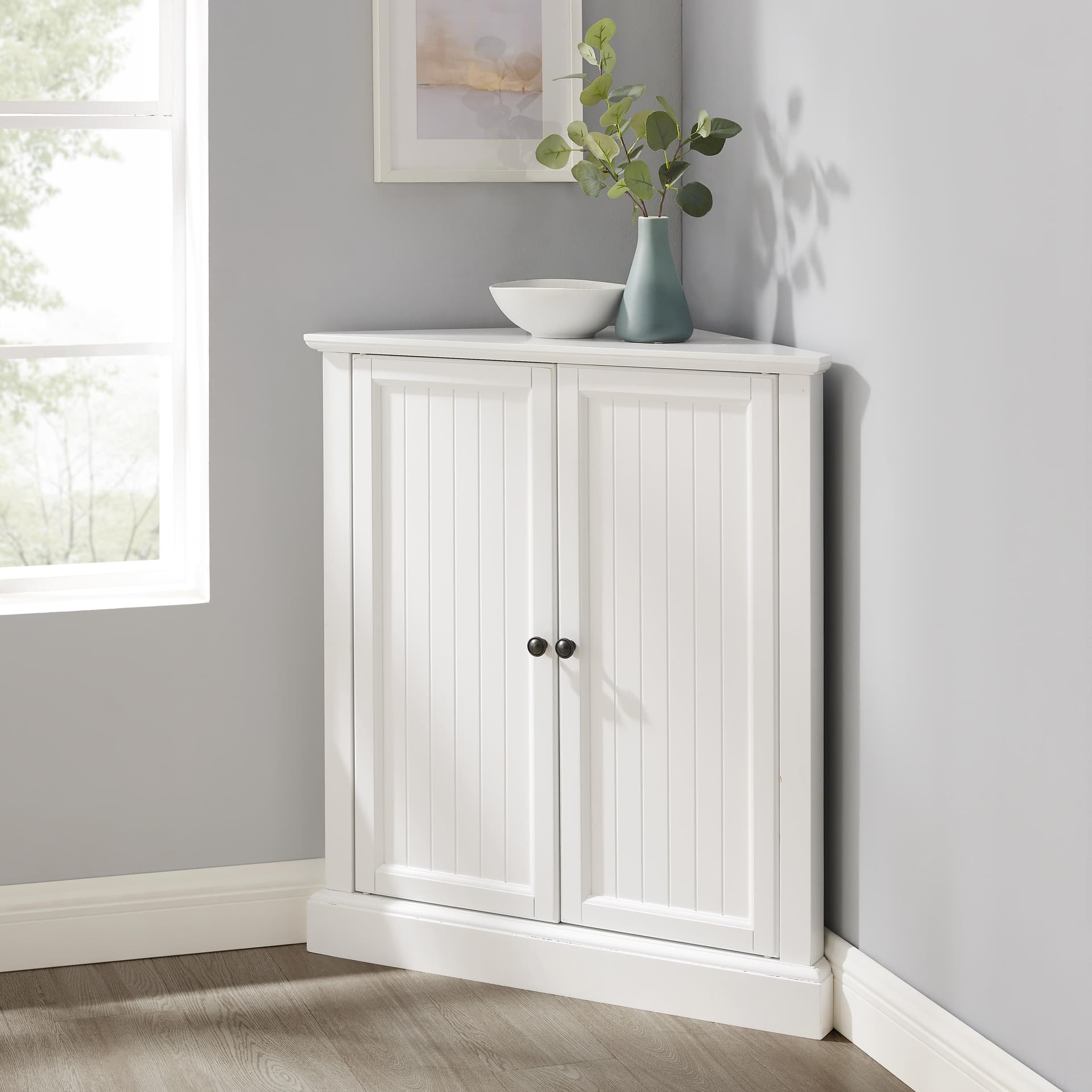 Shoreline Stackable Corner Kitchen Storage Pantry